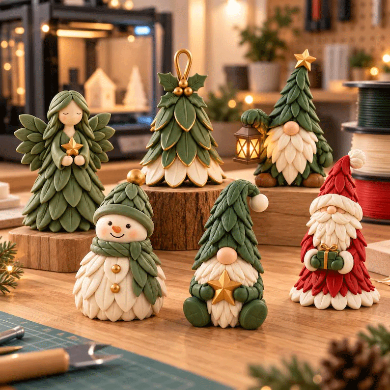 Minimalist Christmas Figurines