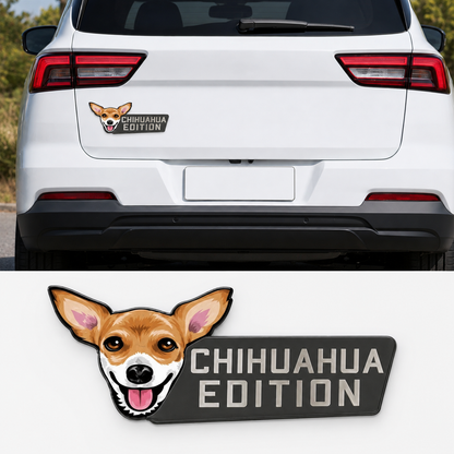 Dog Breed Laser Cut Car Emblem – Dog Lover Vehicle Badge