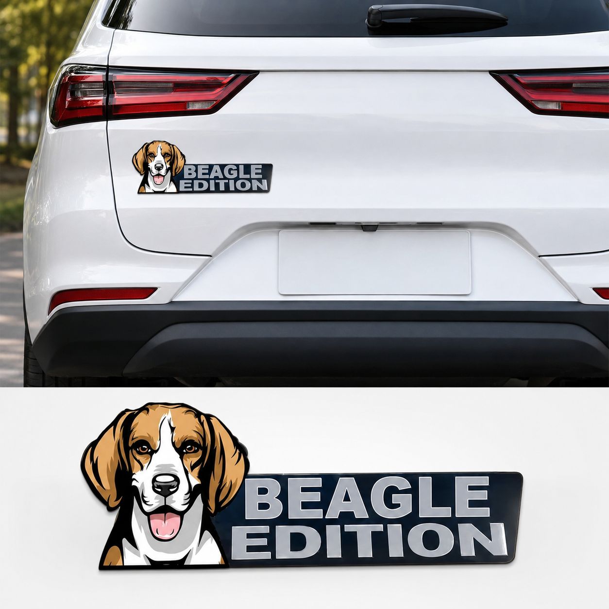 Dog Breed Laser Cut Car Emblem – Dog Lover Vehicle Badge