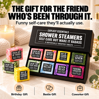 ✨Bad Day Shower Steamers Gift Set – 8 Scented Self-Care Shower Tablets