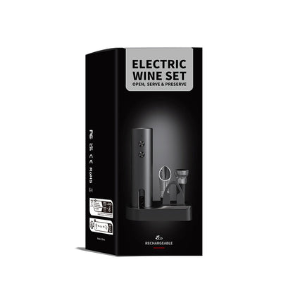 Rechargeable Electric Wine Opener – One-Touch Automatic Corkscrew