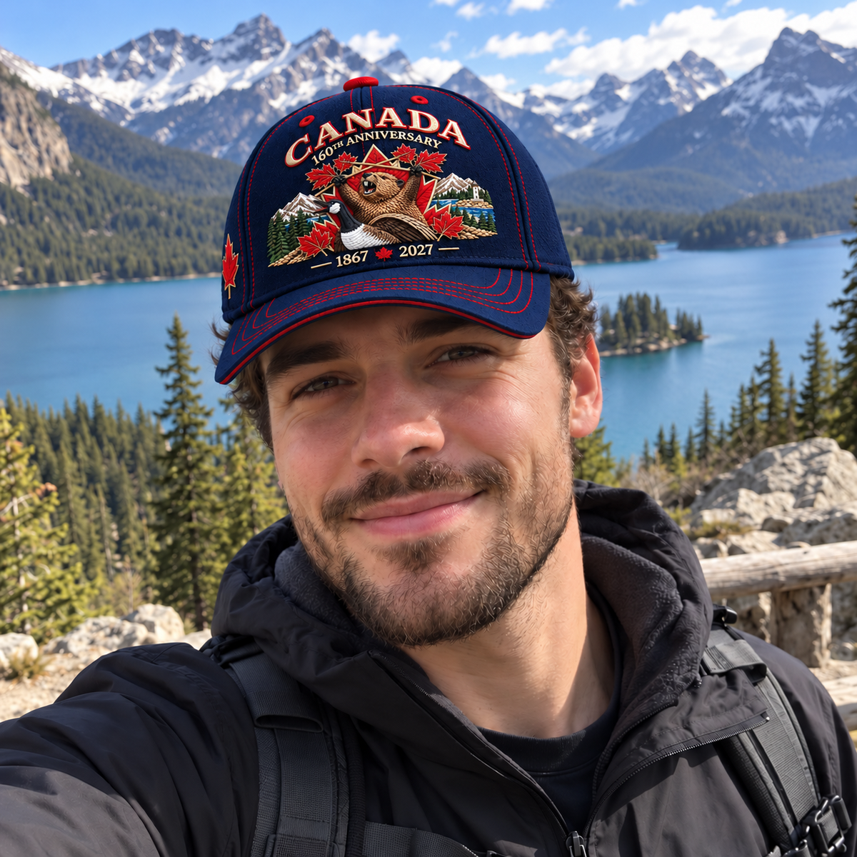 🔥LAST DAY 50% OFF - 🍁 Canada 160th Anniversary 1867–2027 – Premium Embroidered Heritage Cap 100% Cotton