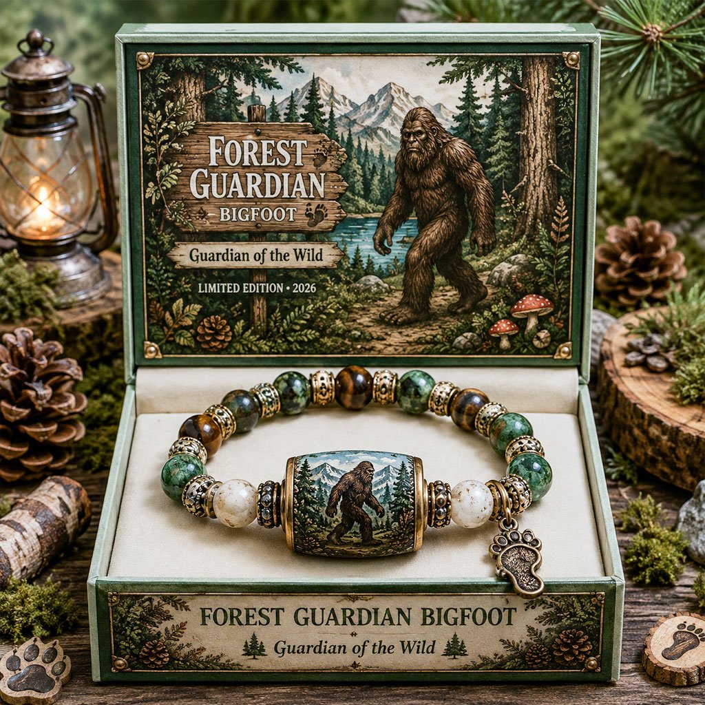 Forest Guardian Bigfoot bracelet gift set