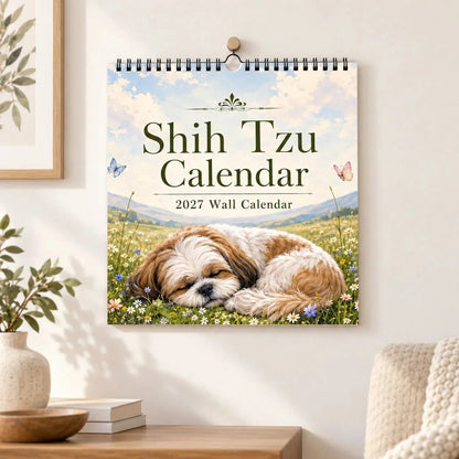 Shih Tzu 2027 Wall Calendar – Beautiful Shih‑Tzu Dog Art Calendar, Perfect Gift for Shih Tzu Lovers
