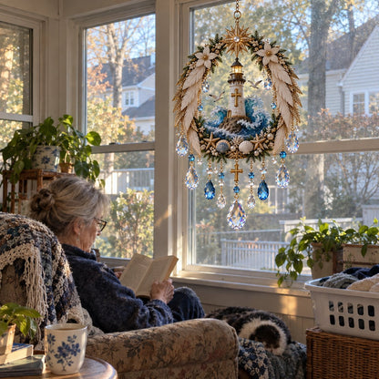✝️3D Christian Crystal Suncatcher | 5 Faith-Inspired Window Designs with Cascading Rainbow Crystals ✨