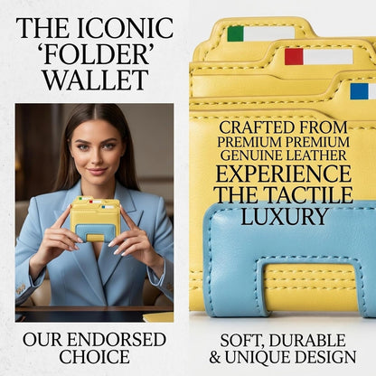 Personalized Folder Wallet Card Holder Document Organizer Travel Passport Business Case Slim Gift for Men Women (1-Pack)