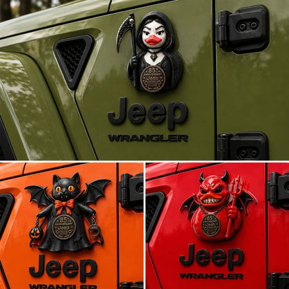 Jeep Halloween 85th Anniversary Grim Reaper Duck Acrylic Magnet