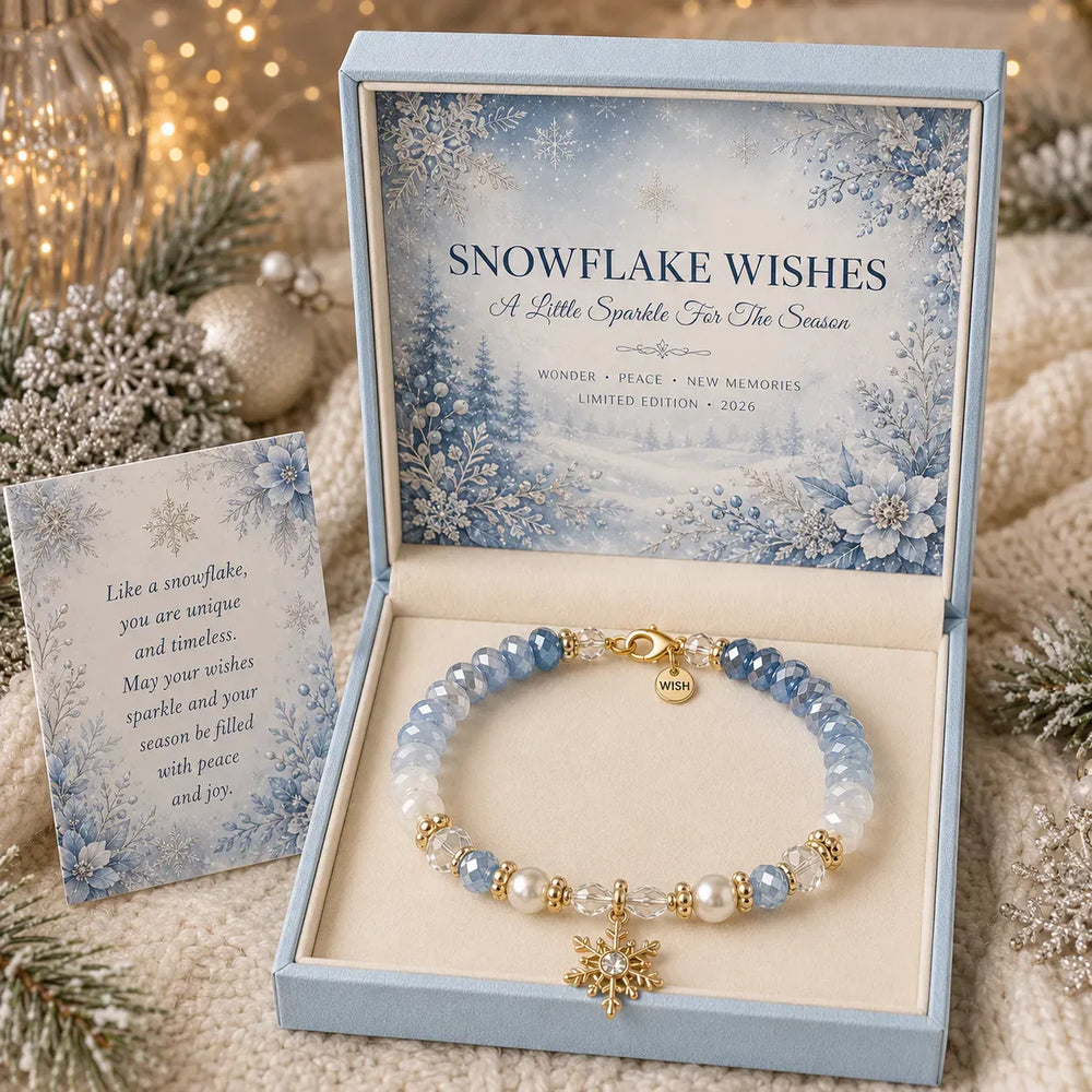 Snowflake Wishes bracelet gift set