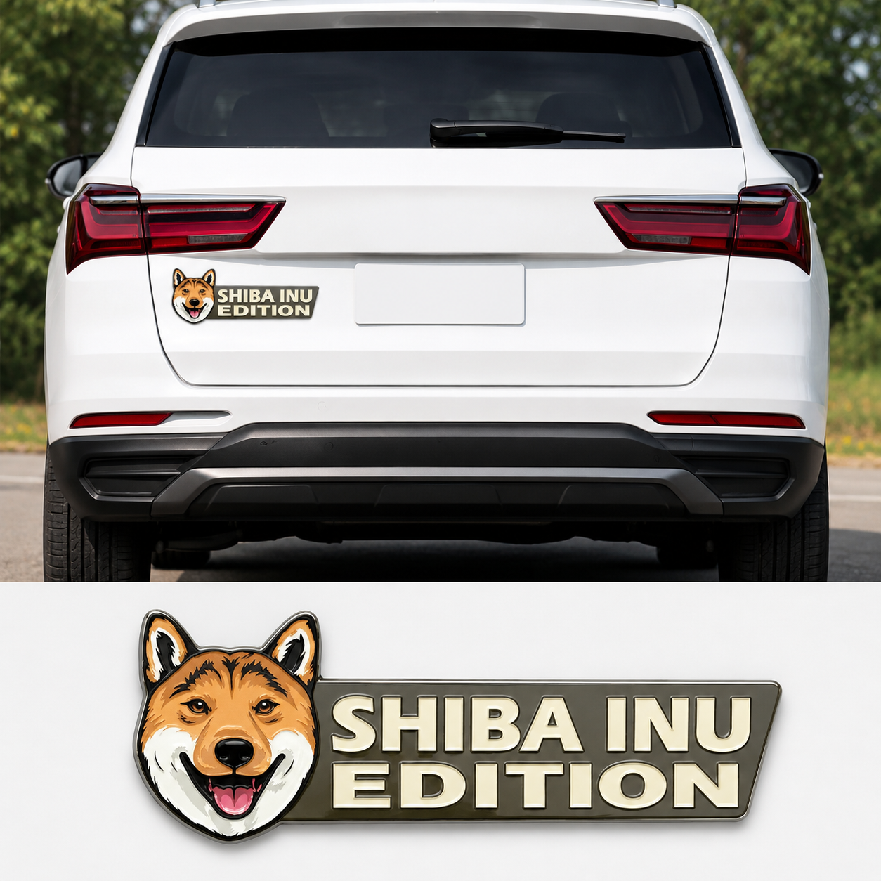 Dog Breed Laser Cut Car Emblem – Dog Lover Vehicle Badge