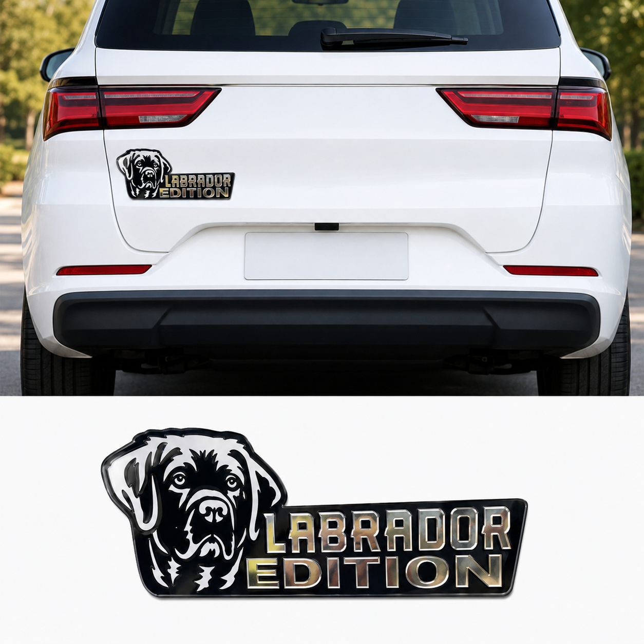 Dog Breed Laser Cut Car Emblem – Dog Lover Vehicle Badge