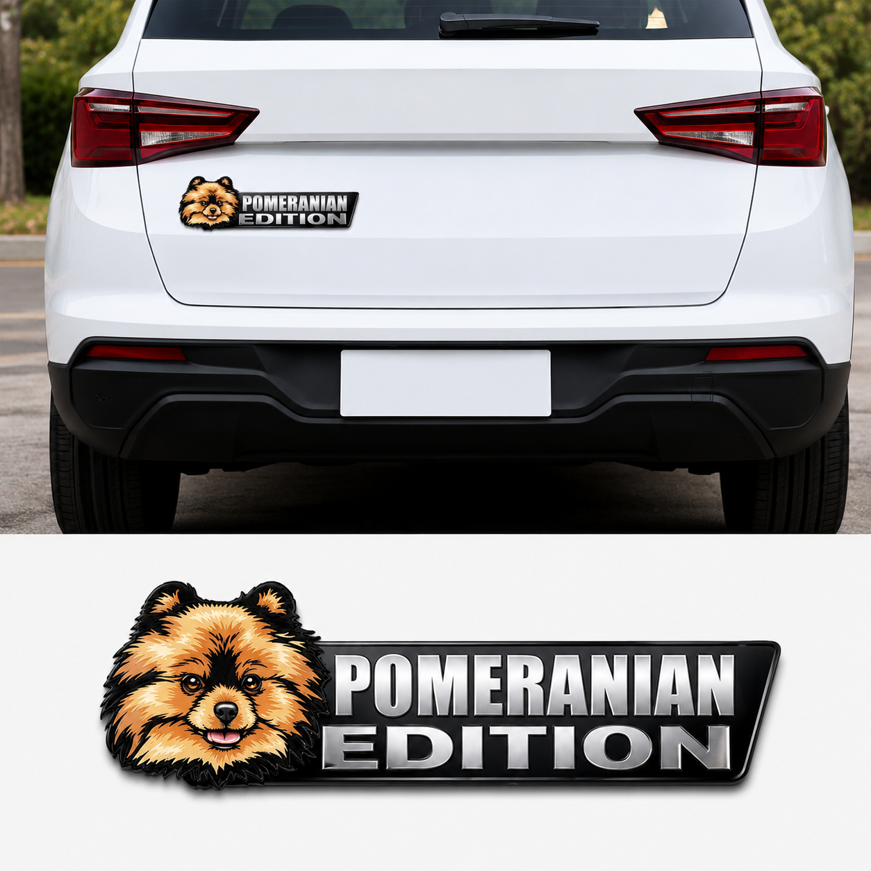 Dog Breed Laser Cut Car Emblem – Dog Lover Vehicle Badge