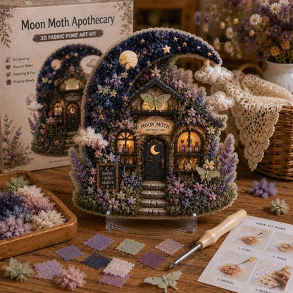 ✨Whimsical Village 3D Fabric Poke Art Kit