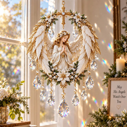 ✝️3D Christian Crystal Suncatcher | 5 Faith-Inspired Window Designs with Cascading Rainbow Crystals ✨