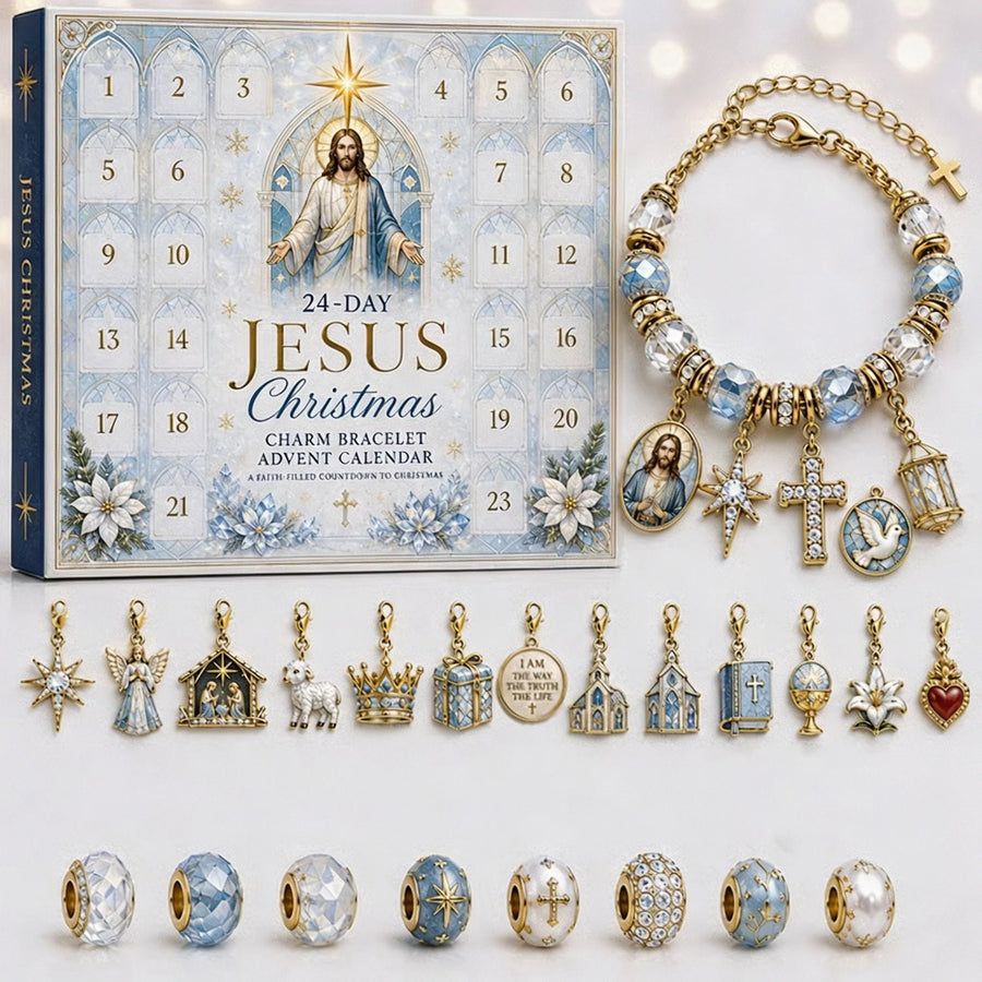 Jesus Christmas charm bracelet Advent calendar design
