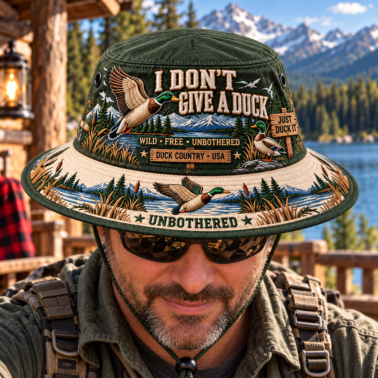 Duck boonie hat in Khaki
