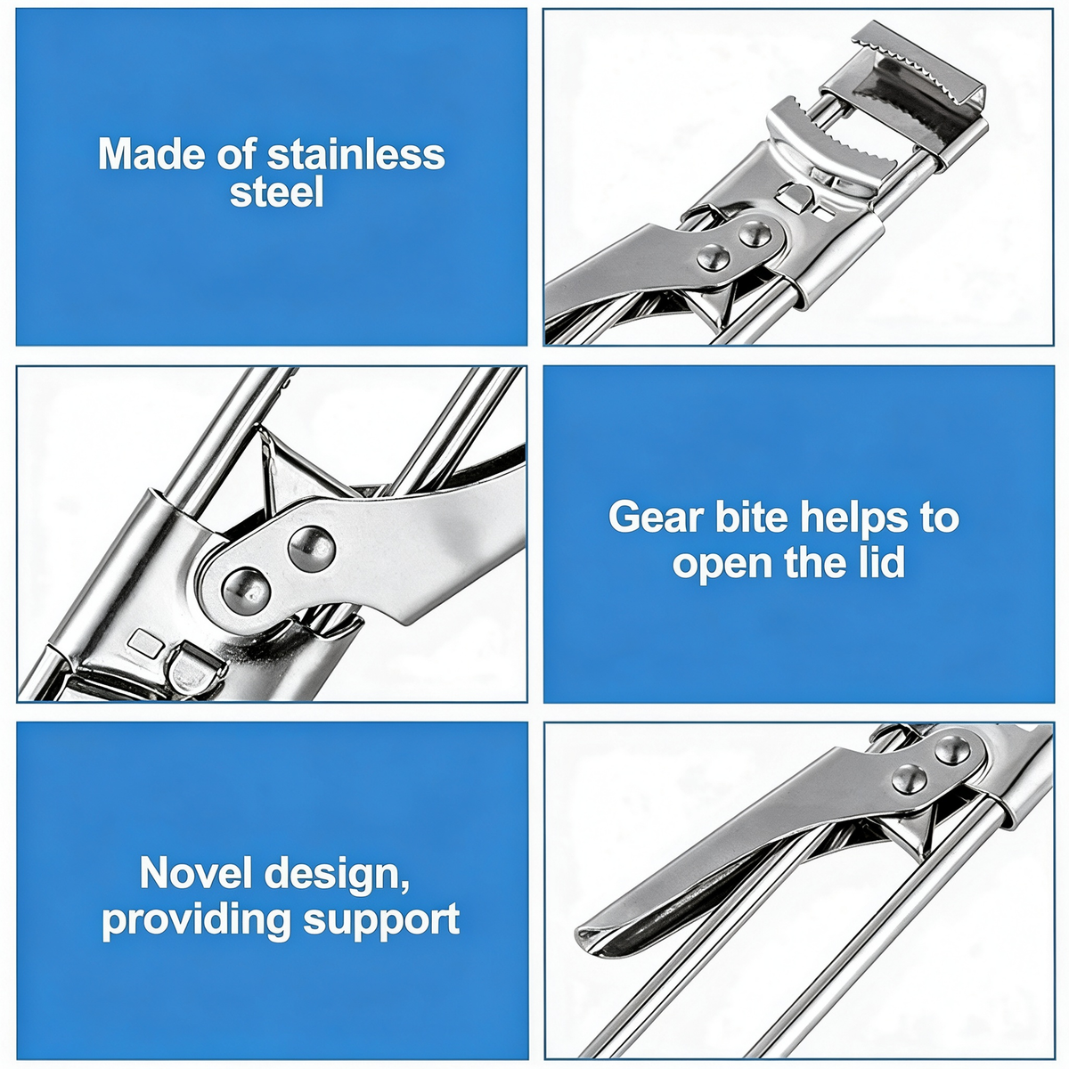 Adjustable Jar & Bottle Opener – Stainless Steel Kitchen Tool