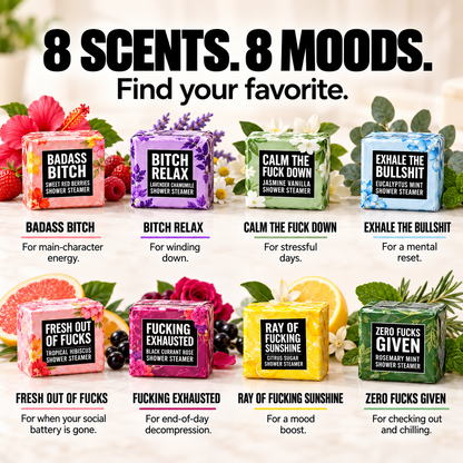 ✨Bad Day Shower Steamers Gift Set – 8 Scented Self-Care Shower Tablets