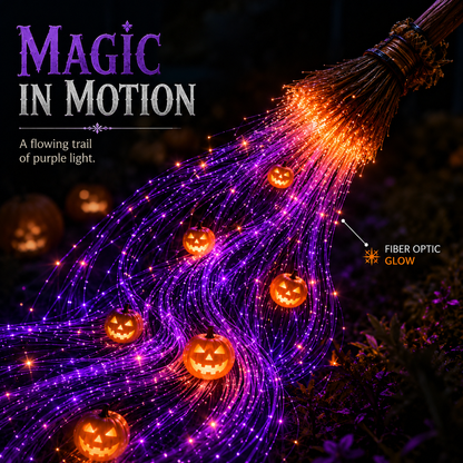 🎃 HALLOWEEN MAGIC SALE  50% OFF - Witch’s Magic Trail ✨ Solar Fiber Optic Yard Light