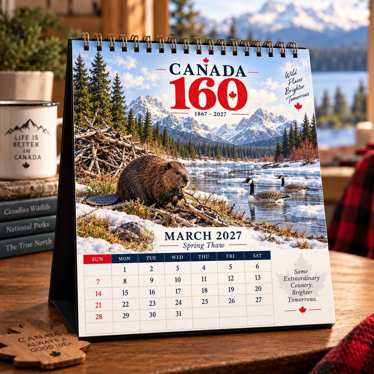🍁🇨🇦 Wild Canada 2027 Calendar | 12 Months of Wildlife, Landscapes & Canada 160 Heritage