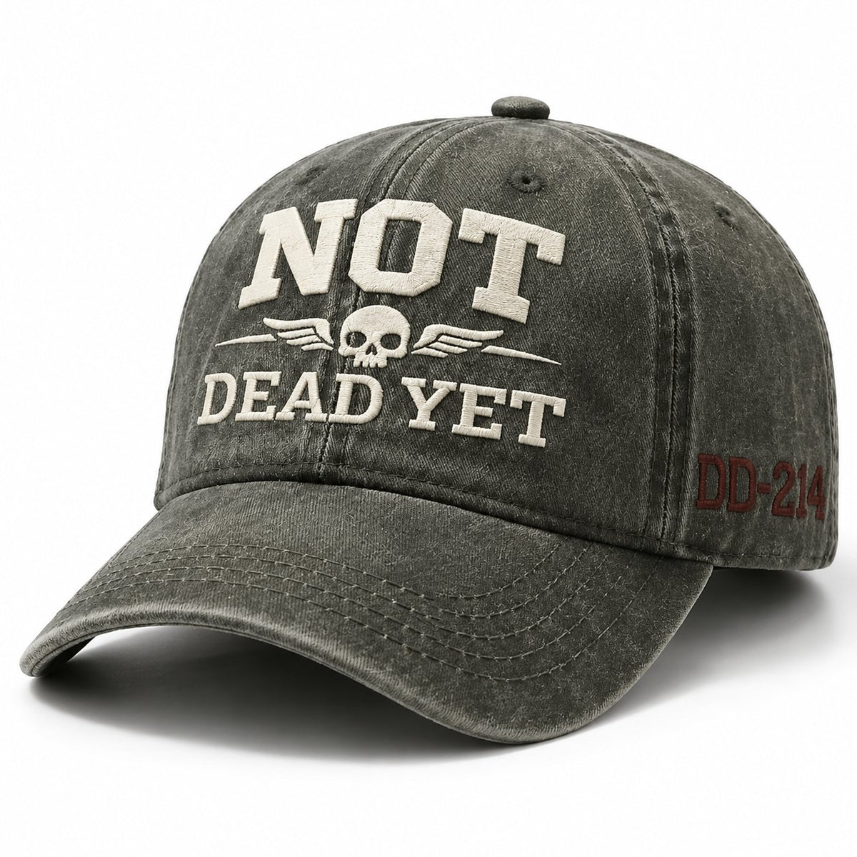 💥Flash Sale – Up to 50% Off! 🧢NOT DEAD YET Veteran Dad Hat