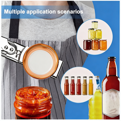 Adjustable Jar & Bottle Opener – Stainless Steel Kitchen Tool