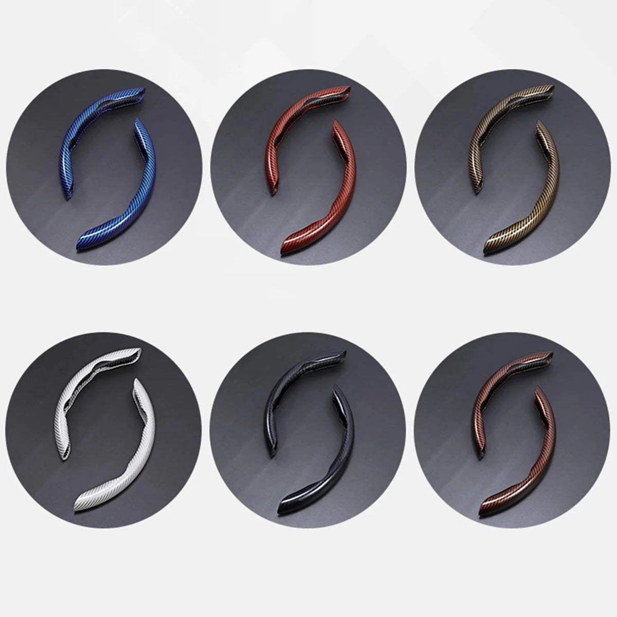 🎉Non-Slip Half Cover Car Steering Wheel Protector | Easy Clip On Installation