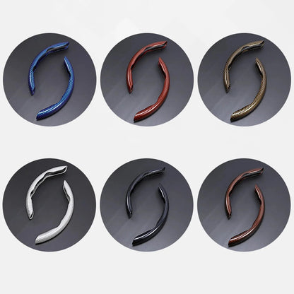 🎉Non-Slip Half Cover Car Steering Wheel Protector | Easy Clip On Installation