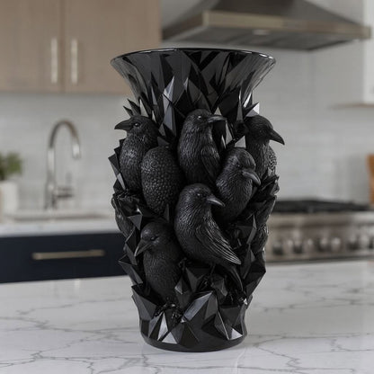 💀💎 Crystal Skull Vase – Where Darkness Meets Elegance ✨
