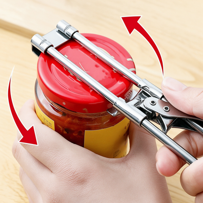 Adjustable Jar & Bottle Opener – Stainless Steel Kitchen Tool