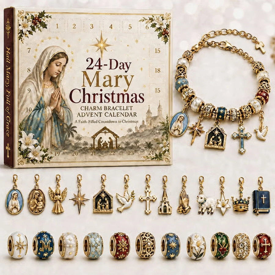 Mary Christmas charm bracelet Advent calendar design