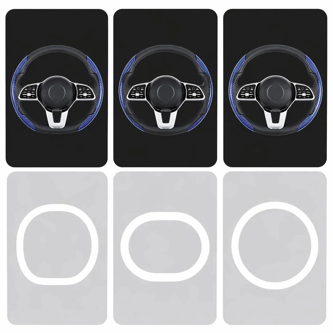 🎉Non-Slip Half Cover Car Steering Wheel Protector | Easy Clip On Installation