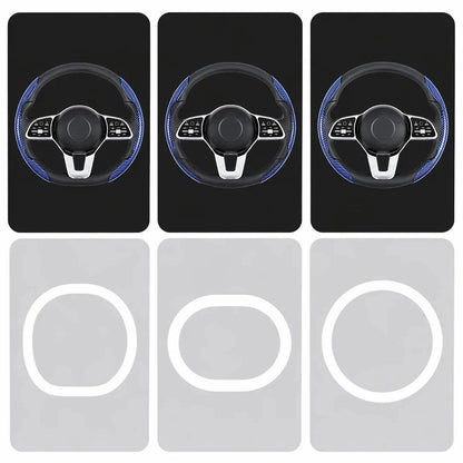 🎉Non-Slip Half Cover Car Steering Wheel Protector | Easy Clip On Installation