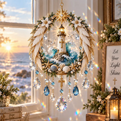 ✝️3D Christian Crystal Suncatcher | 5 Faith-Inspired Window Designs with Cascading Rainbow Crystals ✨