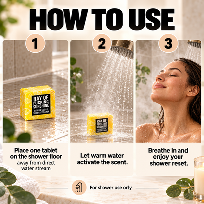 ✨Bad Day Shower Steamers Gift Set – 8 Scented Self-Care Shower Tablets