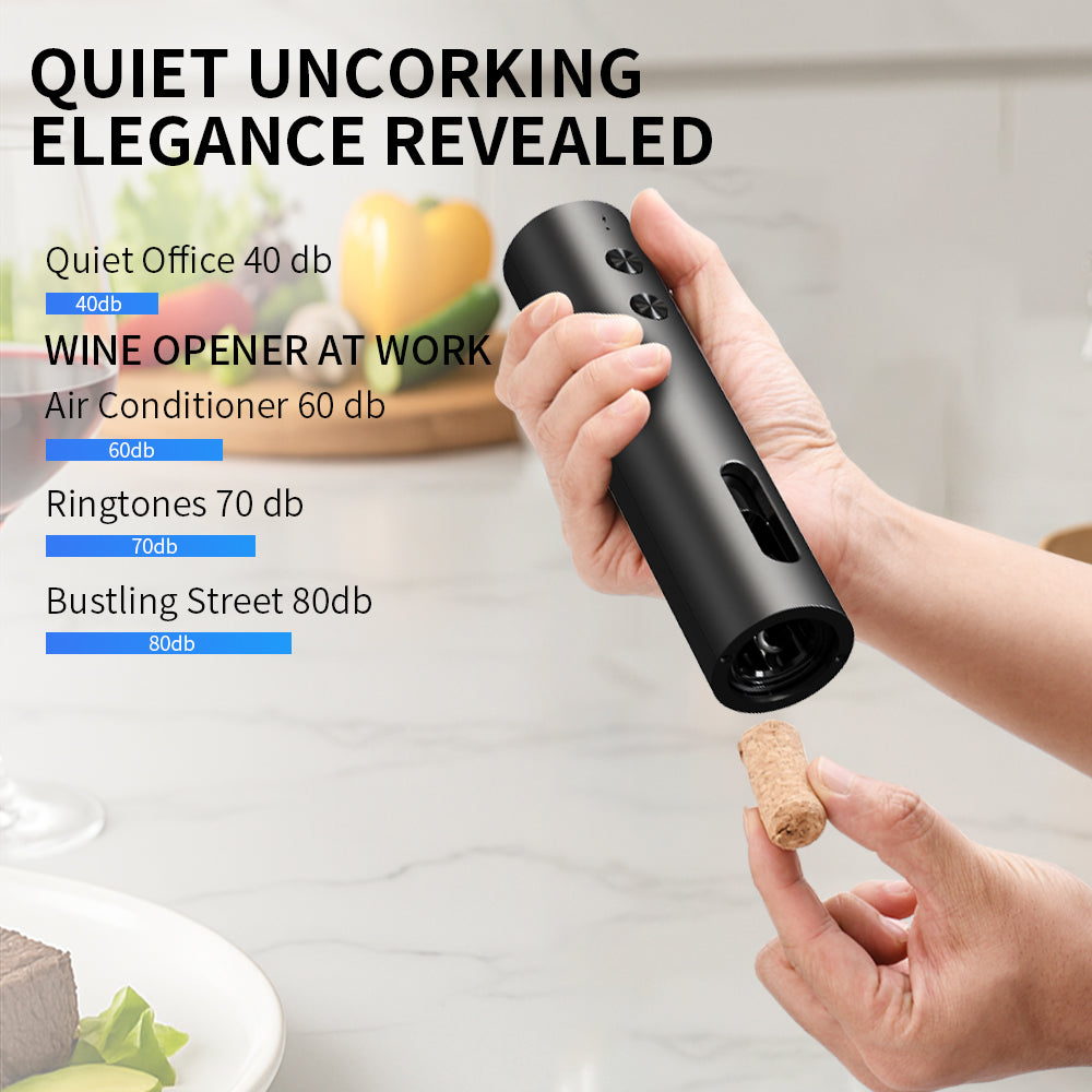 Rechargeable Electric Wine Opener – One-Touch Automatic Corkscrew