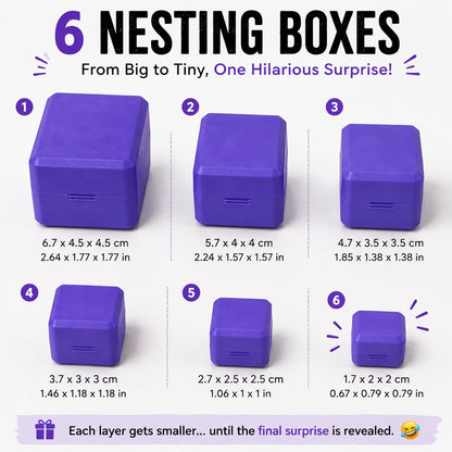 🎁 Multi-Layer Nesting Surprise Gift Box – 6 Layers Of Pure Prank Fun 😂🖕