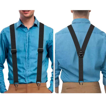 ⏰Men's X-Back Suspenders with Hook Clips