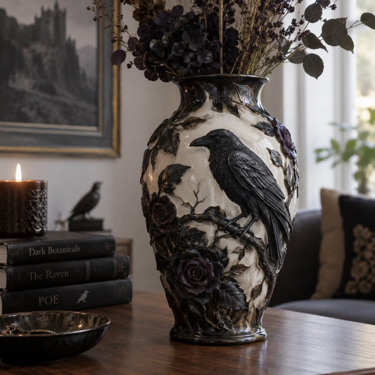 💀💎 Crystal Skull Vase – Where Darkness Meets Elegance ✨