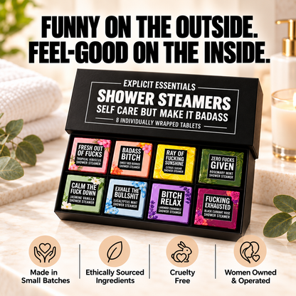 ✨Bad Day Shower Steamers Gift Set – 8 Scented Self-Care Shower Tablets