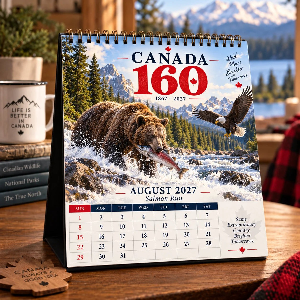 🍁🇨🇦 Wild Canada 2027 Calendar | 12 Months of Wildlife, Landscapes & Canada 160 Heritage