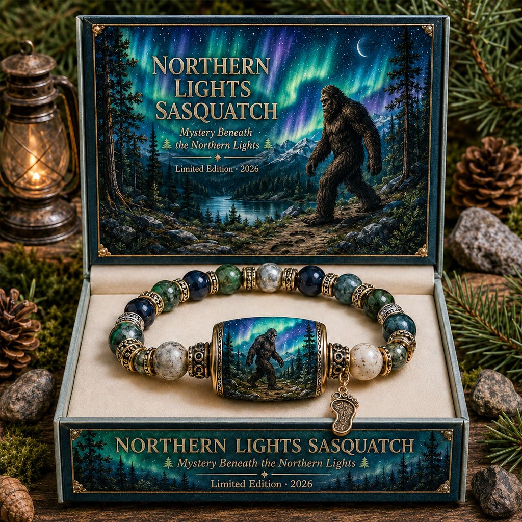Northern Lights Sasquatch bracelet gift set