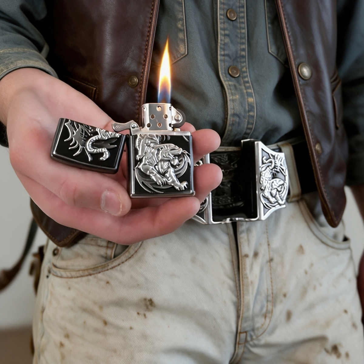 🐯TIGER LIGHTER BELT
