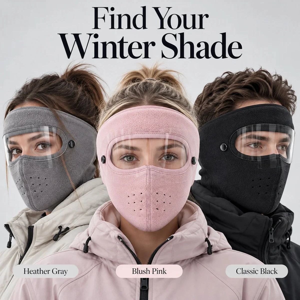 ❄️Winter Thermal Balaclava – Removable Face Shield