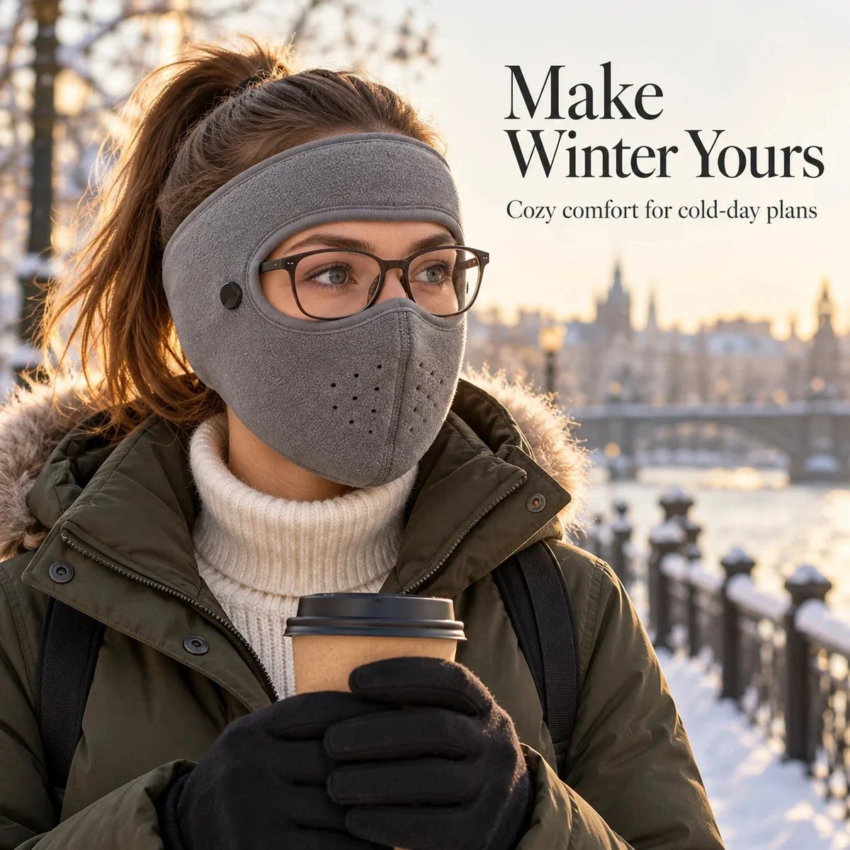 ❄️Winter Thermal Balaclava – Removable Face Shield