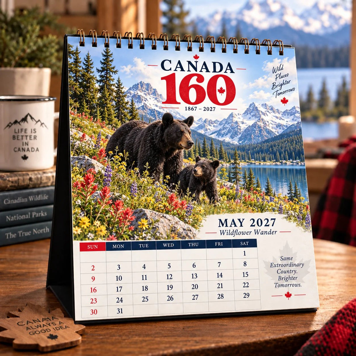 🍁🇨🇦 Wild Canada 2027 Calendar | 12 Months of Wildlife, Landscapes & Canada 160 Heritage