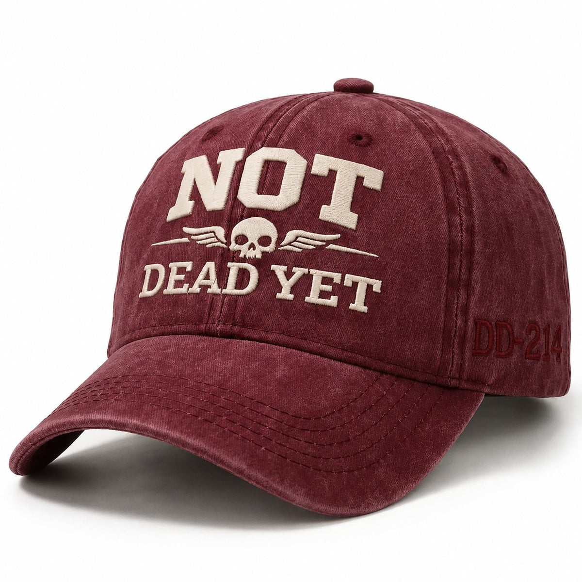 💥Flash Sale – Up to 50% Off! 🧢NOT DEAD YET Veteran Dad Hat
