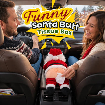 🎅 Santa’s Cheeky Tissue Holder – Funny Christmas Gag Gift