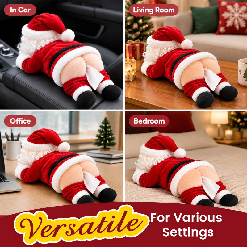 🎅 Santa’s Cheeky Tissue Holder – Funny Christmas Gag Gift