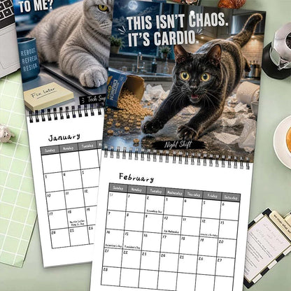 Cats With Attitude 2027 Wall Calendar