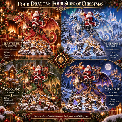 🎅🐉 Santa’s Dragon Riders: Four Christmas Worlds